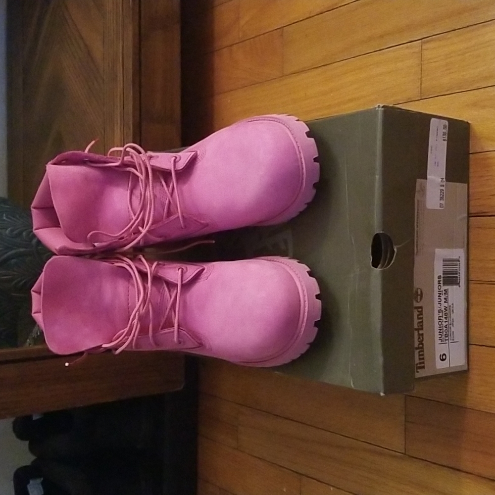 Pink Timberland Boots